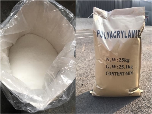 Poliacrilamida catiónica del polvo blanco para el tratamiento de aguas residuales
